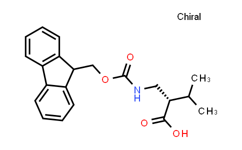 CAS No. 203854-59-5, (S)-2-(((((9H-Fluoren-9-yl)methoxy)carbonyl)amino)methyl)-3-methylbutanoic acid