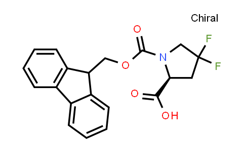 CAS No. 203866-21-1, (S)-1-(((9H-Fluoren-9-yl)methoxy)carbonyl)-4,4-difluoropyrrolidine-2-carboxylic acid