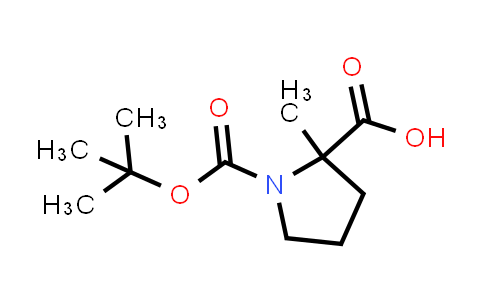 CAS No. 203869-80-1, 1-(tert-butoxycarbonyl)-2-methylpyrrolidine-2-carboxylic acid