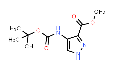 CAS No. 2041076-38-2, Methyl 4-((tert-butoxycarbonyl)amino)-1H-pyrazole-3-carboxylate