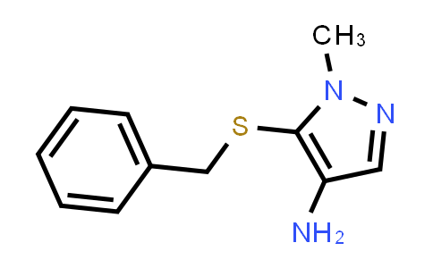 CAS No. 2041076-61-1, 5-(Benzylthio)-1-methyl-1H-pyrazol-4-amine