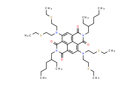 CAS No. 2043039-68-3, 4,9-Bis(bis(2-(ethylthio)ethyl)amino)-2,7-bis(2-ethylhexyl)benzo[lmn][3,8]phenanthroline-1,3,6,8(2H,7H)-tetraone