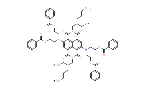 CAS No. 2043039-70-7, ((2,7-bis(2-ethylhexyl)-1,3,6,8-tetraoxo-1,2,3,6,7,8-hexahydrobenzo[lmn][3,8]phenanthroline-4,9-diyl)bis(azanetriyl))tetrakis(ethane-2,1-diyl) tetrabenzoate