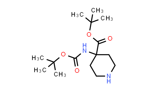 CAS No. 2044704-95-0, tert-Butyl 4-{[(tert-butoxy)carbonyl]amino}piperidine-4-carboxylate