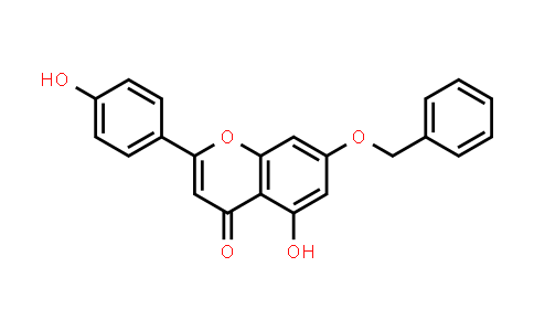 CAS No. 20450-81-1, 4H-1-Benzopyran-4-one, 5-hydroxy-2-(4-hydroxyphenyl)-7-(phenylmethoxy)-
