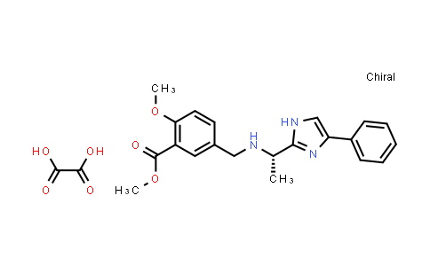 CAS No. 2046303-09-5, Methyl (S)-2-methoxy-5-(((1-(4-phenyl-1H-imidazol-2-yl)ethyl)amino)methyl)benzoate oxalate