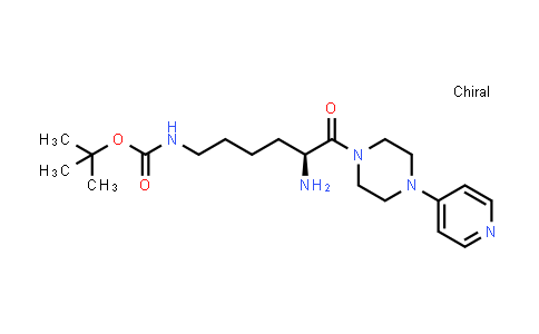 DY538425 | 204692-66-0 | (S)-tert-butyl (5-amino-6-oxo-6-(4-(pyridin-4-yl)piperazin-1-yl)hexyl)carbamate
