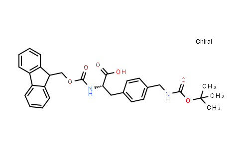 CAS No. 204715-91-3, (S)-2-((((9H-Fluoren-9-yl)methoxy)carbonyl)amino)-3-(4-(((tert-butoxycarbonyl)amino)methyl)phenyl)propanoic acid