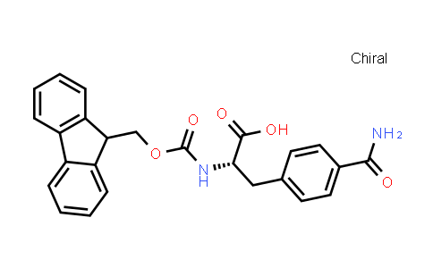 CAS No. 204716-17-6, (S)-2-((((9H-Fluoren-9-yl)methoxy)carbonyl)amino)-3-(4-carbamoylphenyl)propanoic acid
