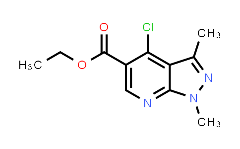 CAS No. 20481-15-6, Ethyl 4-chloro-1,3-dimethyl-1H-pyrazolo[3,4-b]pyridine-5-carboxylate