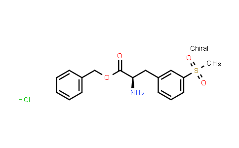 CAS No. 2049127-88-8, Benzyl (R)-2-amino-3-(3-(methylsulfonyl)phenyl)propanoate hydrochloride