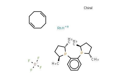 CAS No. 205064-10-4, 1,2-Bis[(2S,5S)-2,5-dimethylphospholano]benzene(cyclooctadiene)rhodium(I) tetrafluoroborate