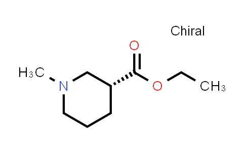 CAS No. 205194-12-3, 3-Piperidinecarboxylic acid, 1-methyl-, ethyl ester, (3R)-