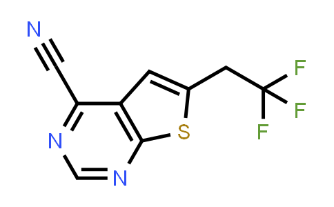 CAS No. 2055107-61-2, 6-(2,2,2-Trifluoroethyl)thieno[2,3-d]pyrimidine-4-carbonitrile
