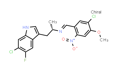 CAS No. 2055114-68-4, (S,E)-N-(5-Chloro-4-Methoxy-2-Nitrobenzylidene)-1-(6-Chloro-5-Fluoro-1H-Indol-3-Yl)Propan-2-Amine