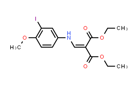 CAS No. 2055350-37-1, Diethyl 2-(((3-iodo-4-methoxyphenyl)amino)methylene)malonate