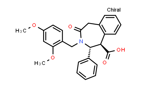CAS No. 2055457-13-9, (1R,2R)-3-[(2,4-Dimethoxyphenyl)methyl]-4-oxo-2-phenyl-2,3,4,5-tetrahydro-1H-3-benzazepine-1-carboxylic acid