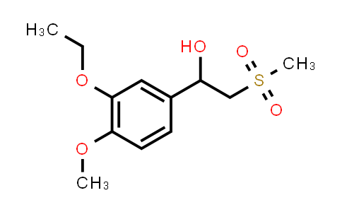 CAS No. 2055542-18-0, 1-(3-Ethoxy-4-methoxyphenyl)-2-(methylsulfonyl)ethanol