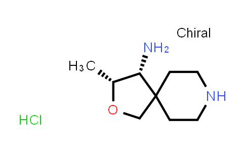 CAS No. 2055760-53-5, (3R,4R)-3-Methyl-2-oxa-8-azaspiro[4.5]decan-4-amine hydrochloride