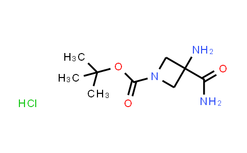 CAS No. 2055839-99-9, tert-Butyl 3-amino-3-carbamoylazetidine-1-carboxylate hydrochloride