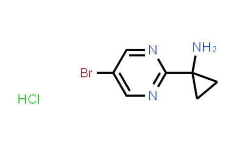 CAS No. 2055841-13-7, 1-(5-Bromopyrimidin-2-yl)cyclopropan-1-amine hydrochloride
