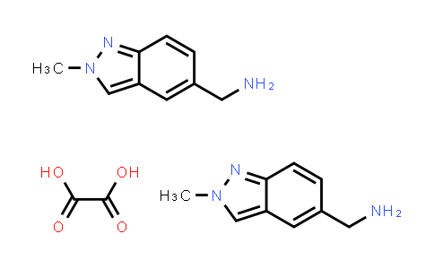 CAS No. 2055841-17-1, (2-Methyl-2H-indazol-5-yl)methanamine hemioxalate