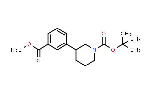CAS No. 2055841-21-7, tert-Butyl 3-[3-(methoxycarbonyl)phenyl]piperidine-1-carboxylate