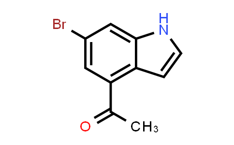 CAS No. 2055841-48-8, 1-(6-Bromo-1H-indol-4-yl)ethan-1-one