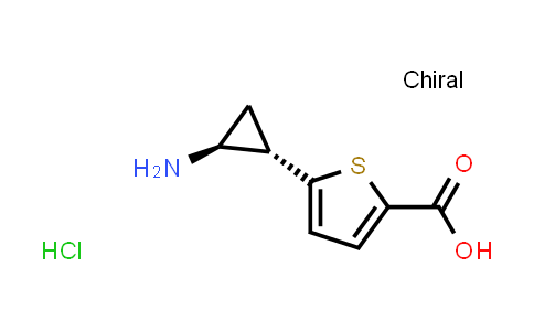 CAS No. 2055841-95-5, 5-[(1S,2S)-rel-2-aminocyclopropyl]thiophene-2-carboxylic acid hydrochloride