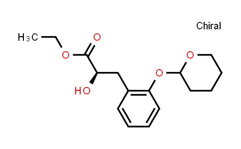 CAS No. 2056887-68-2, Ethyl (2R)-2-hydroxy-3-(2-((tetrahydro-2H-pyran-2-yl)oxy)phenyl)propanoate