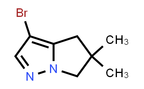 CAS No. 2057507-56-7, 3-Bromo-5,5-dimethyl-5,6-dihydro-4H-pyrrolo[1,2-b]pyrazole