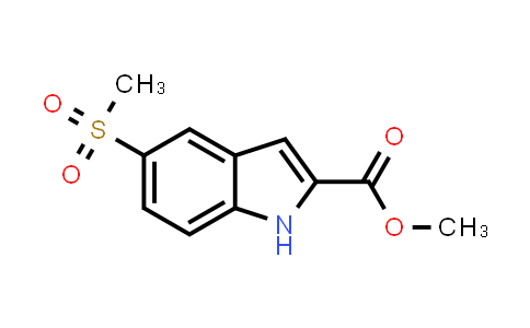 CAS No. 205873-28-5, Methyl 5-(methylsulfonyl)-1H-indole-2-carboxylate