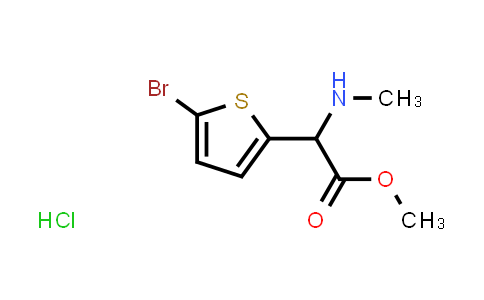 CAS No. 2059932-66-8, Methyl 2-(5-bromothiophen-2-yl)-2-(methylamino)acetate hydrochloride