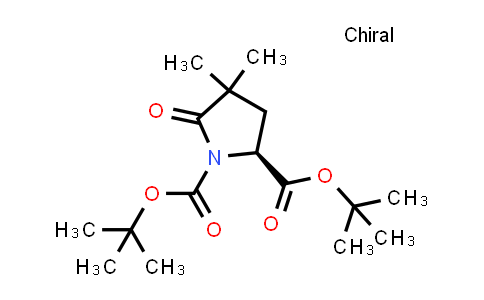 CAS No. 206119-92-8, di-tert-Butyl (S)-4,4-dimethyl-5-oxopyrrolidine-1,2-dicarboxylate