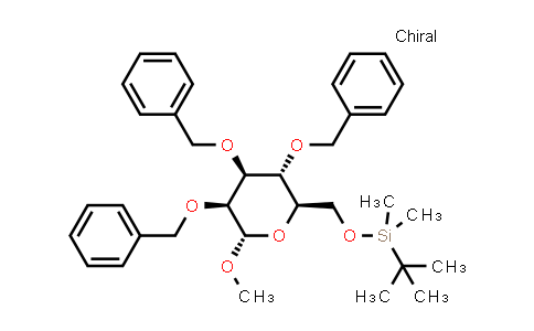 CAS No. 206186-94-9, Methyl 2,3,4-tri-O-benzyl-6-O-tert-butyldimethylsilyl-α-D-mannopyranoside