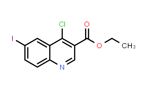 CAS No. 206257-60-5, Ethyl 4-chloro-6-iodoquinoline-3-carboxylate