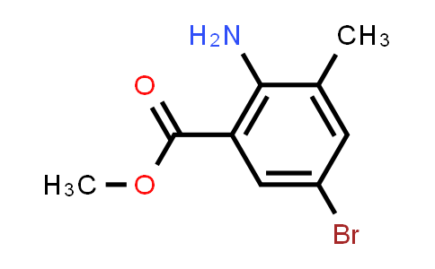 CAS No. 206548-14-3, Methyl 2-amino-5-bromo-3-methylbenzoate