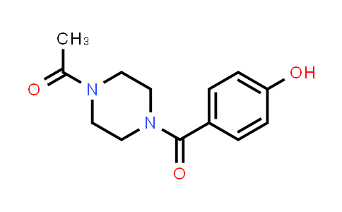 CAS No. 206558-30-7, 4-[(4-Acetylpiperazin-1-yl)carbonyl]phenol