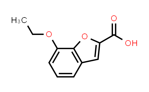 CAS No. 206559-61-7, 7-Ethoxybenzofuran-2-carboxylic acid