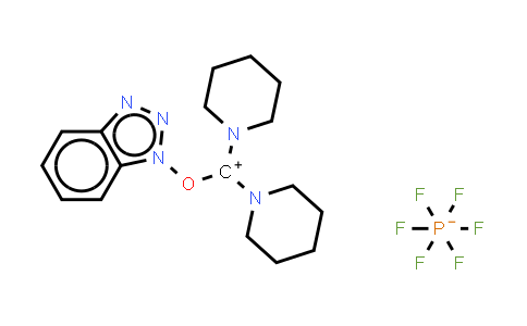 CAS No. 206752-41-2, 1-(((1H-Benzo[d][1,2,3]triazol-1-yl)oxy)(piperidin-1-yl)methylene)piperidin-1-ium hexafluorophosphate(V)