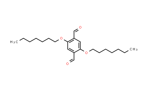 CAS No. 206762-48-3, 2,5-Bis(heptyloxy)terephthalaldehyde