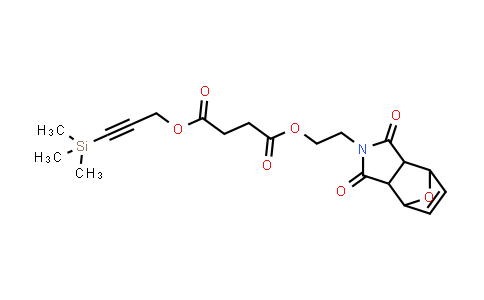 CAS No. 2068777-61-5, 2-(1,3-Dioxo-1,3,3a,4,7,7a-hexahydro-2H-4,7-epoxyisoindol-2-yl)ethyl (3-(trimethylsilyl)prop-2-yn-1-yl) succinate