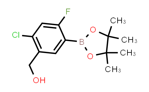 CAS No. 2068789-77-3, (2-Chloro-4-fluoro-5-(4,4,5,5-tetramethyl-1,3,2-dioxaborolan-2-yl)phenyl)methanol