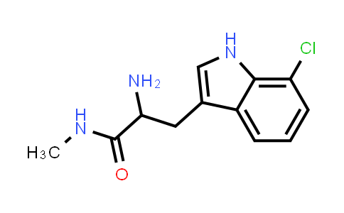 CAS No. 2070014-71-8, 2-Amino-3-(7-chloro-1H-indol-3-yl)-N-methylpropanamide