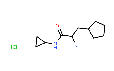 CAS No. 2070014-73-0, 2-Amino-3-cyclopentyl-N-cyclopropylpropanamide hydrochloride
