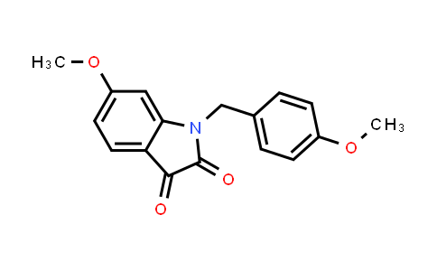 CAS No. 2070014-75-2, 6-Methoxy-1-(4-methoxybenzyl)indoline-2,3-dione