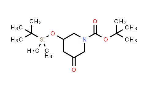 CAS No. 2070015-35-7, tert-Butyl 3-((tert-butyldimethylsilyl)oxy)-5-oxopiperidine-1-carboxylate