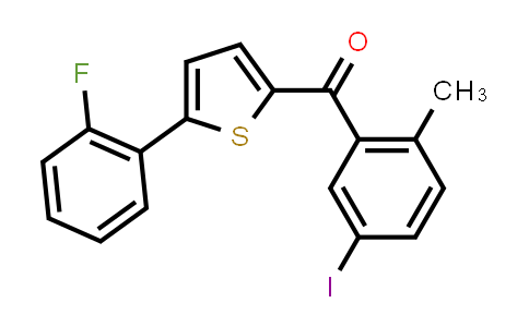 CAS No. 2070015-36-8, (5-(2-Fluorophenyl)thiophen-2-yl)(5-iodo-2-methylphenyl)methanone