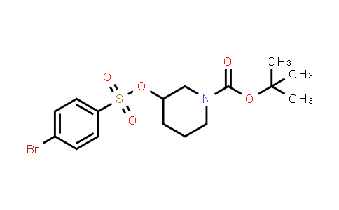 CAS No. 2070015-39-1, tert-Butyl 3-(((4-bromophenyl)sulfonyl)oxy)piperidine-1-carboxylate