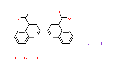 CAS No. 207124-63-8, Potassium [2,2'-biquinoline]-4,4'-dicarboxylate trihydrate